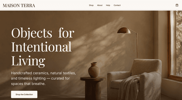 Ecommerce website template