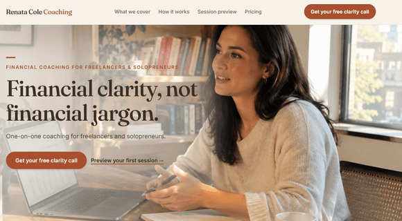 Financial coach website