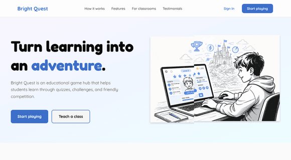 Learning app builder template
