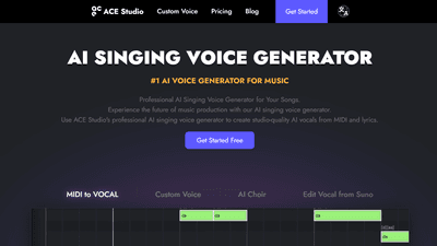 ACE Studio - Generate Custom Vocals in Seconds with AI