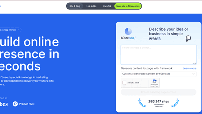 60sec.site - Are Sites Really Ready in < 60 Seconds?