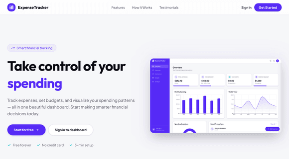 Expense tracking app