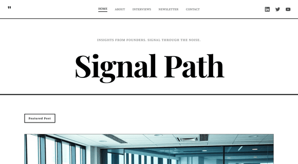 Business blog template