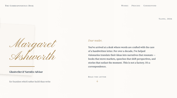 Personal website template