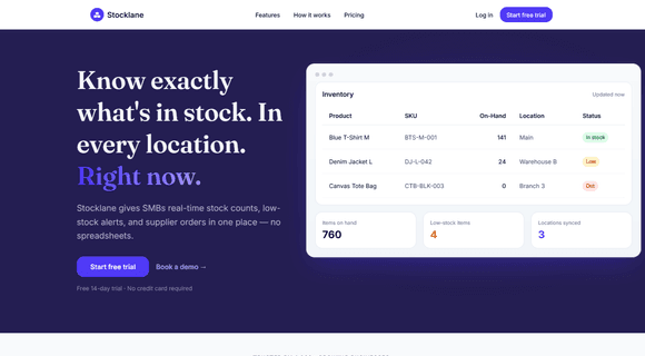 Inventory management web app