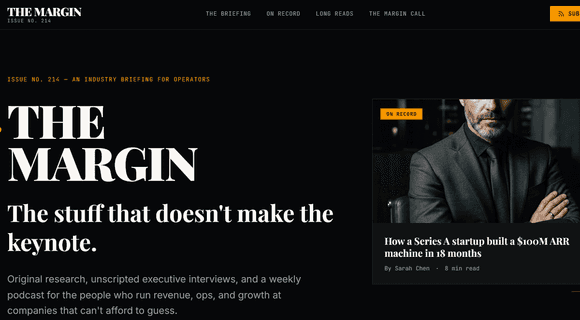 B2B trade publication website template