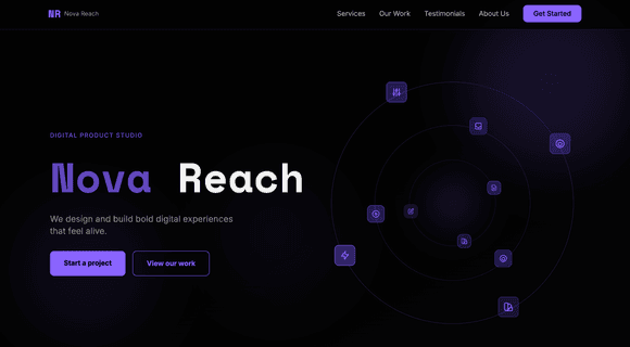 Moderne Website