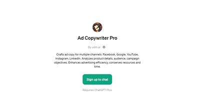 Ad Copywriter Pro - Generate Ad Copy