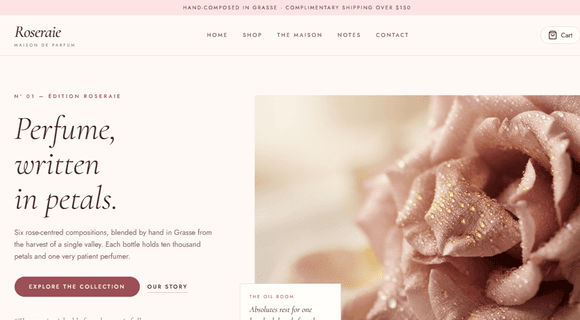 Perfume website template