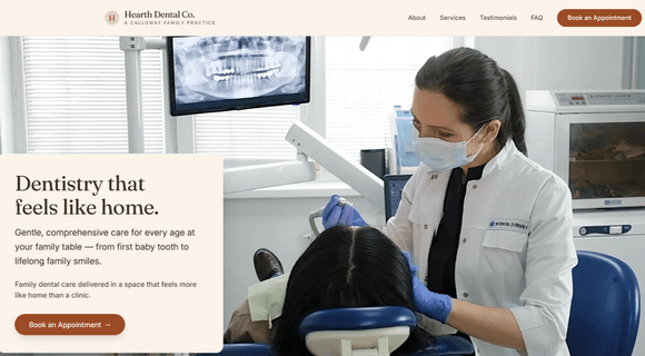 Dental website template 