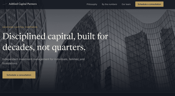 Investment website template
