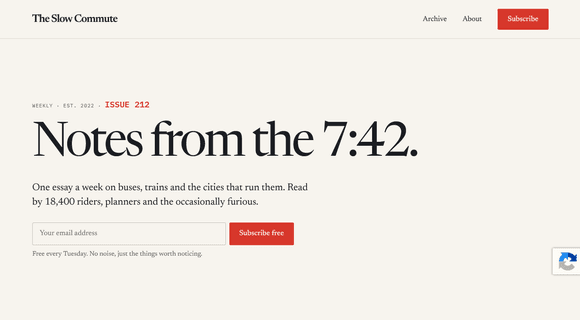Newsletter website template homepage