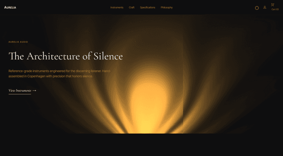 Audiophile ecommerce store template 